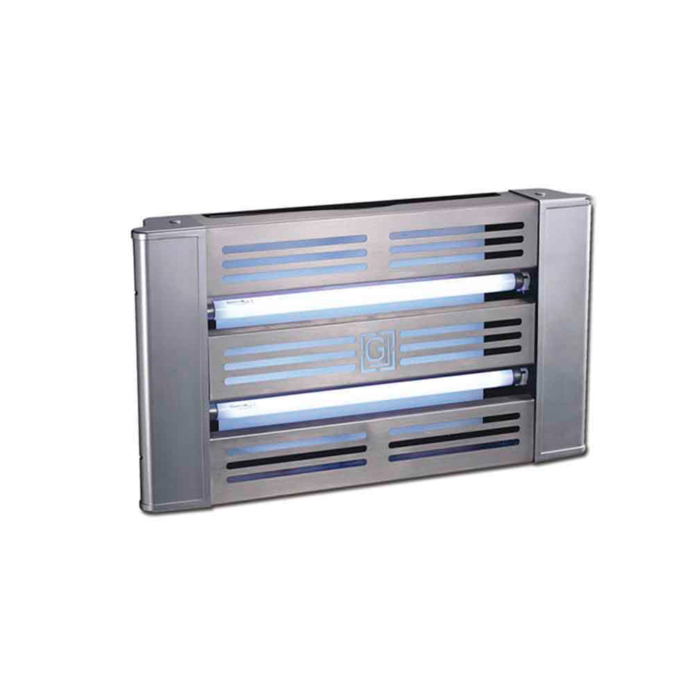 Atrapainsectos con Placa Adhesiva 2x15W – Cobertura 100 m²
