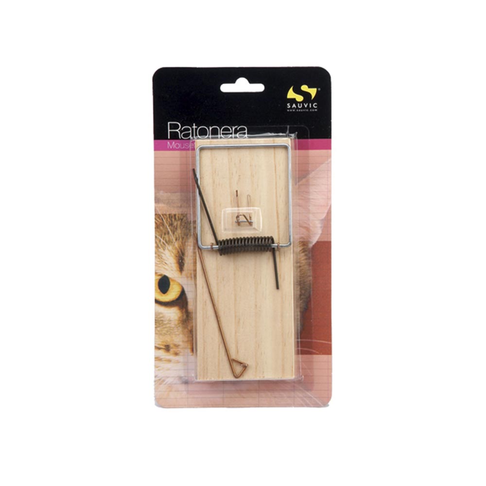 Ratonera de Madera “Tabla” Nº3 – Blister 1 Unidad – 7,2×17,5×1,2 cm