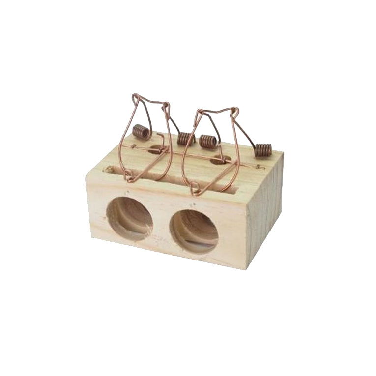 Ratonera de Madera 2 Entradas Grande – Blister 1 Unidad – 15×9,7×3 cm