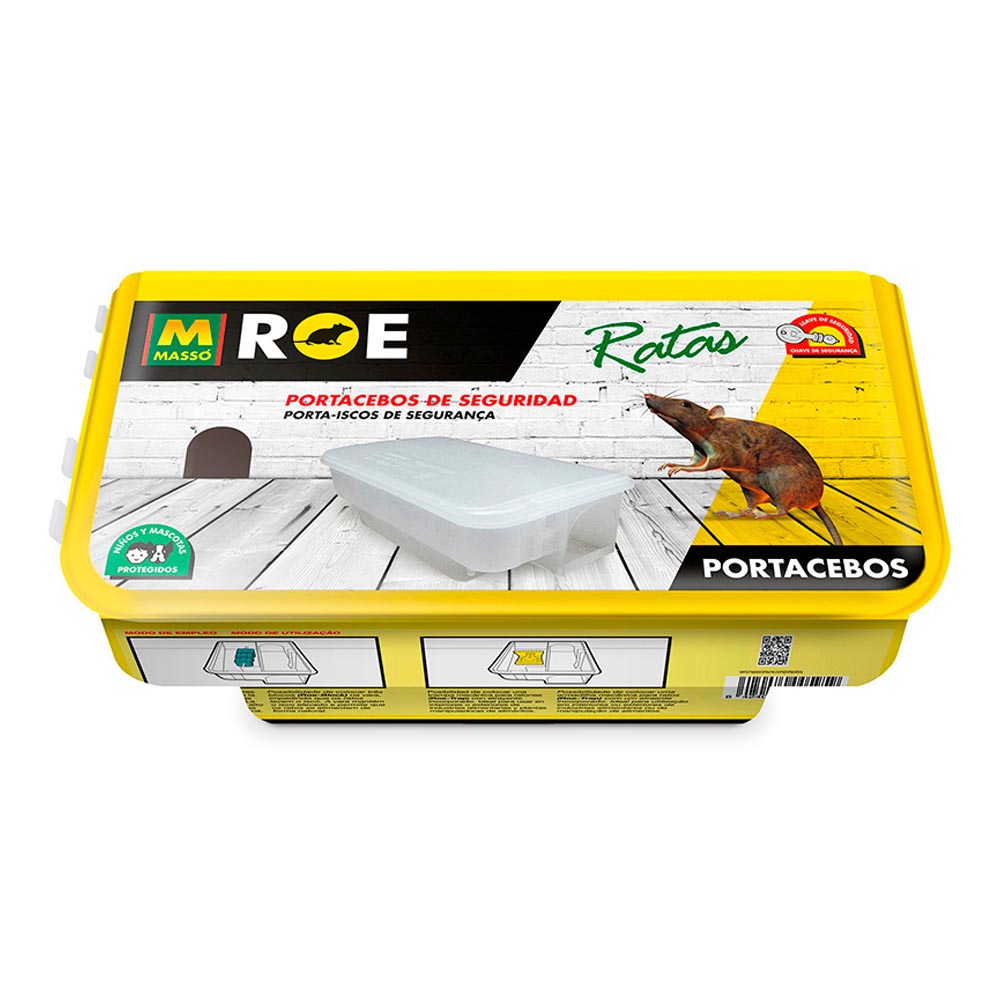 Portacebos para Ratas y Ratones Massó – Compatible con Cebo en Grano, Fresco o en Bloque