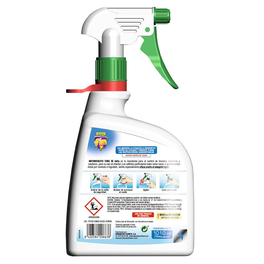 Concentrated Insecticide Suspension – Control of Wasps, Flies and Tiger Mosquitoes – 1010 ml 