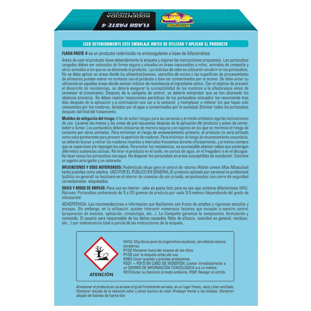 Cebo en Pasta para Ratones – Rodenticida No Anticoagulante – 120 g