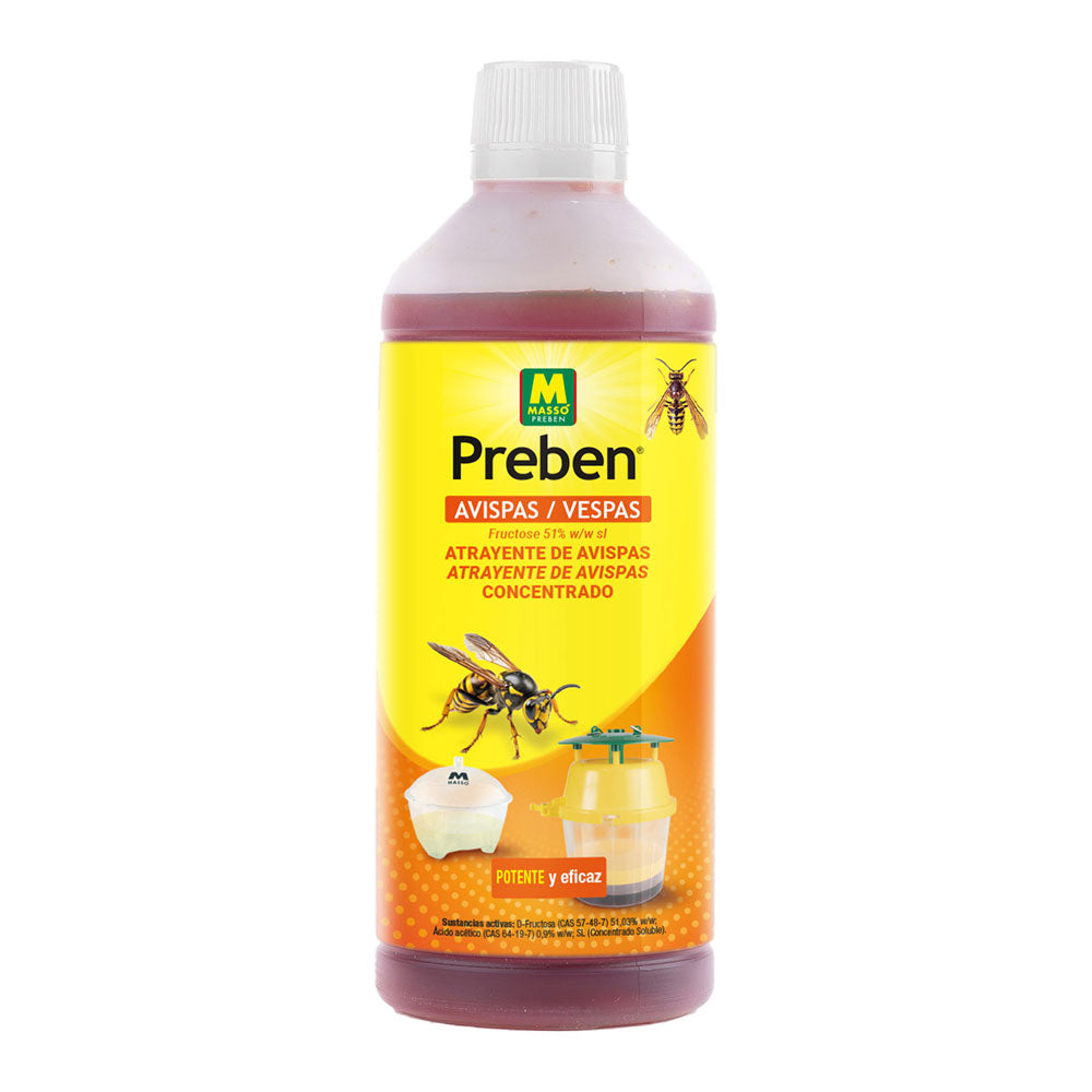 Atrayente Concentrado para Avispas y Moscas Massó 500 ml – Uso Interior y Exterior