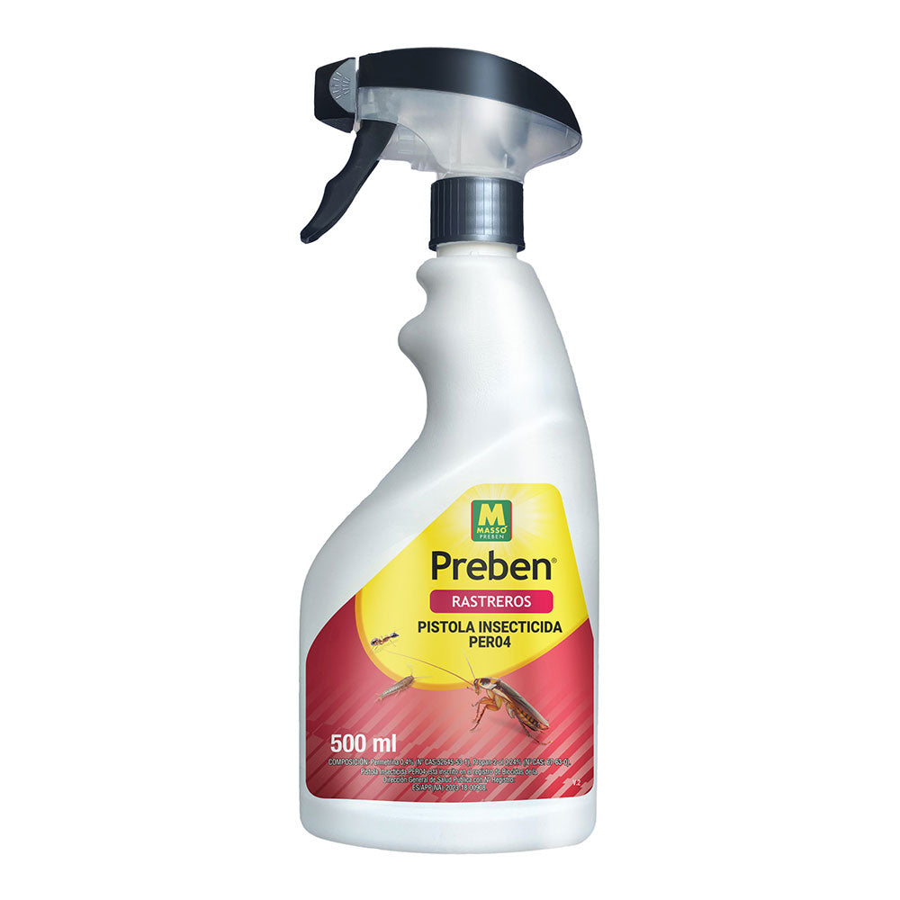 Pistola Insecticida para Insectos Rastreros 500 ml – Elimina Cucarachas, Hormigas y Más