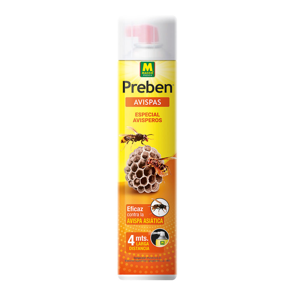 Spray Insecticida para Avisperos Preben Massó 750 ml – Acción a Distancia, Uso Exterior