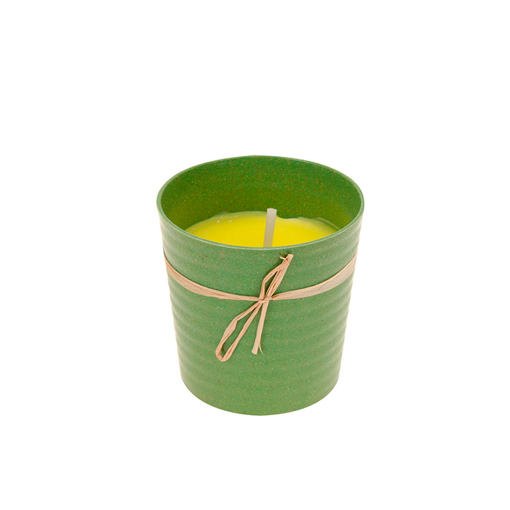 Vela Citronela Antimosquitos con Recipiente Metálico – 165 g Ø9,5×9,6 cm – Colores Surtidos