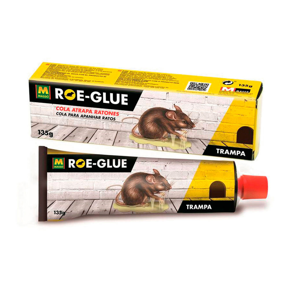 Roe-Glue Massó Adhesive Trap 135 g – High Retention Glue for Mice and Small Insects