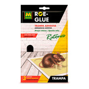 Trampas Adhesivas Roe-Glue Massó (3 uds) – Para Ratones y Ratas, Sin Veneno