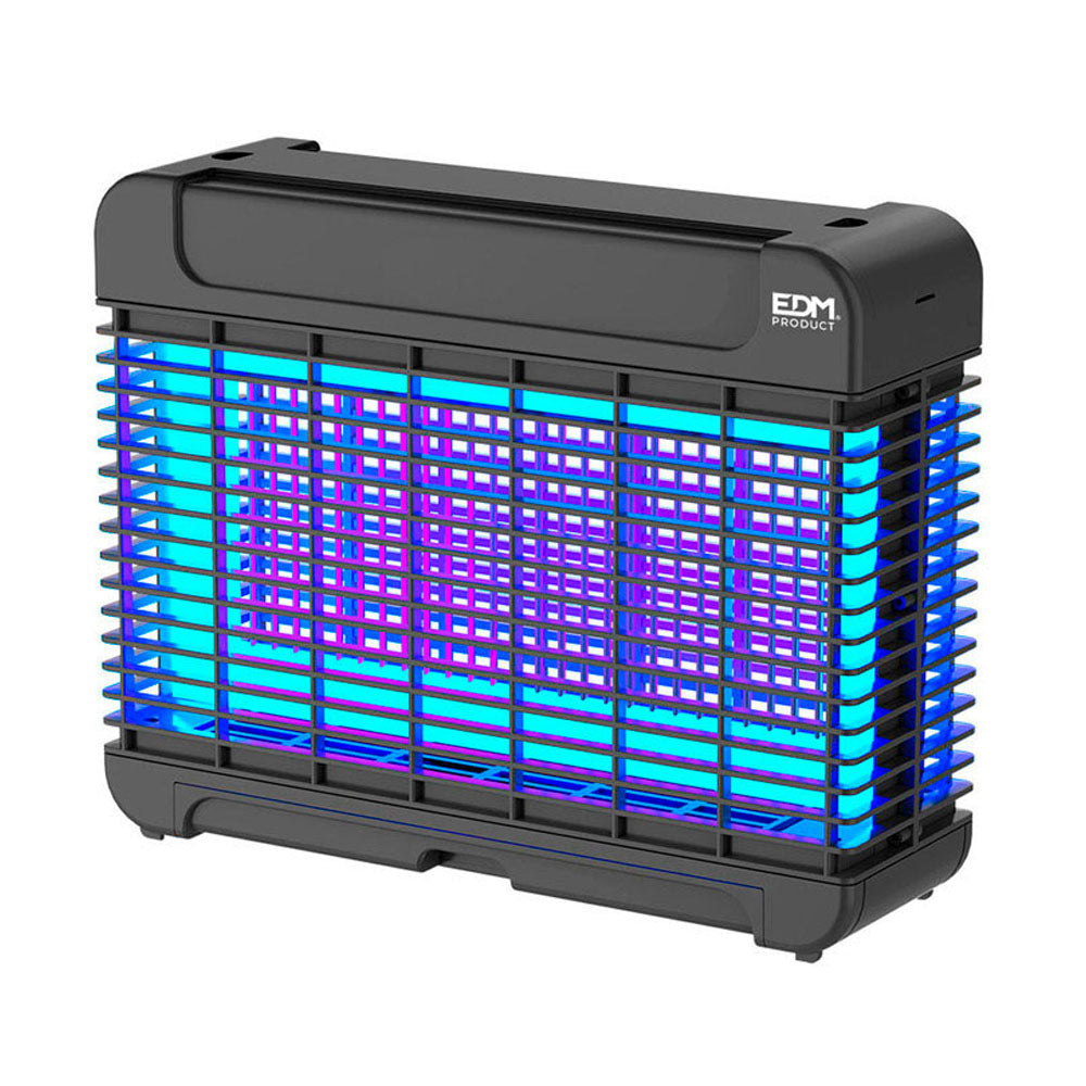Mata Insectos Electrónico Profesional con LED 10W – Cobertura 100 m² – Negro