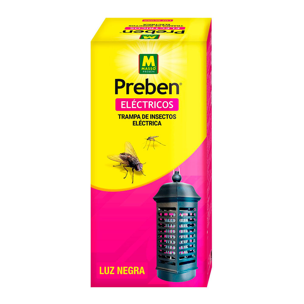 Trampa Eléctrica para Insectos Preben Massó – 4 W, Ø10,5×22 cm, Uso Interior