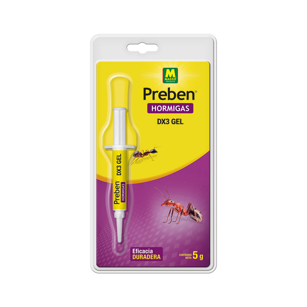 Gel Antihormigas DX3 en Jeringa 5 g – Preben Massó