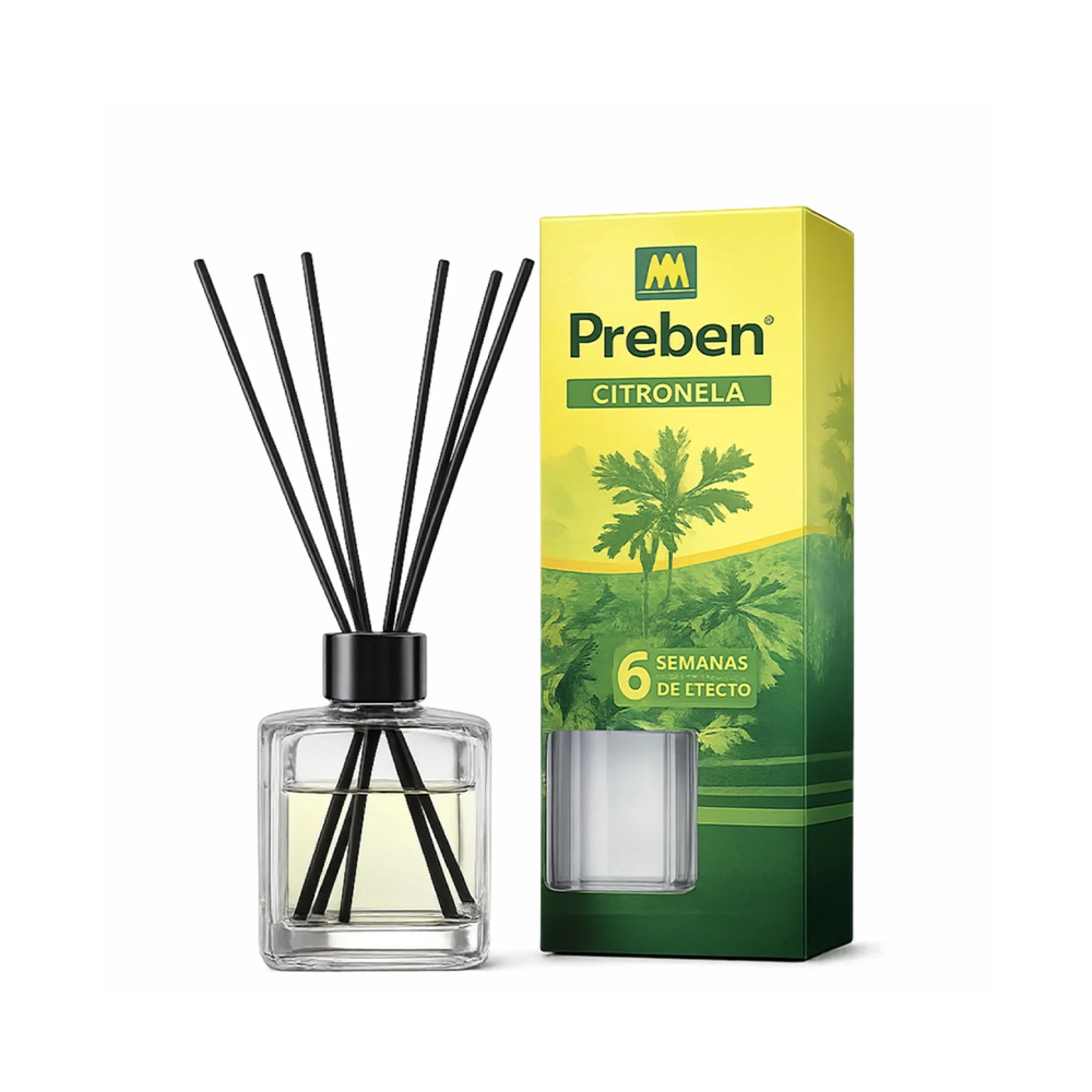 Mikado Repellent with Citronella Preben Massó 45 ml – Natural Diffuser for Mosquitoes and Flies 