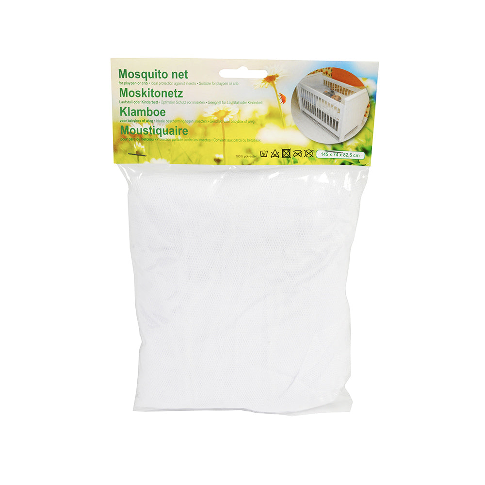 Red Mosquitera Blanca 145×74×82,5 cm – Especial para Cunas de Bebé
