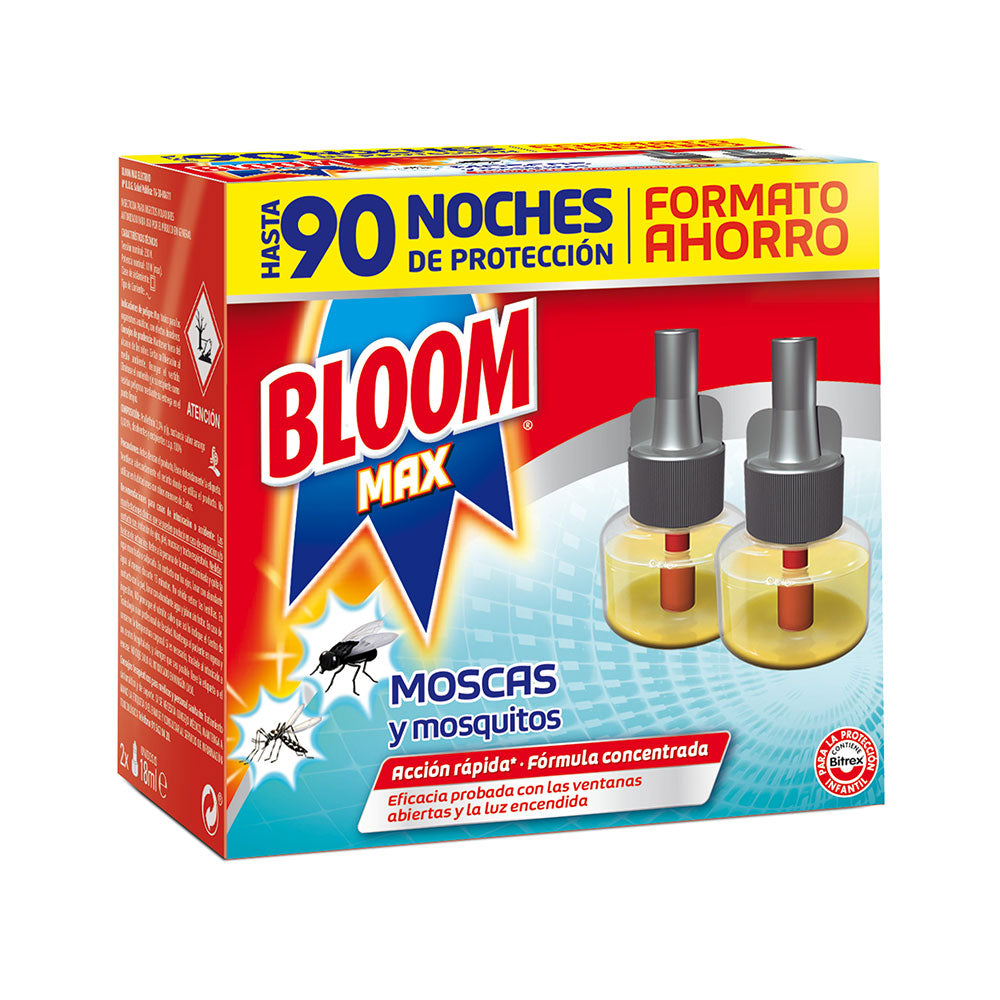 Recambio Bloom Max Eléctrico – 2 Unidades – Hasta 90 Noches de Protección